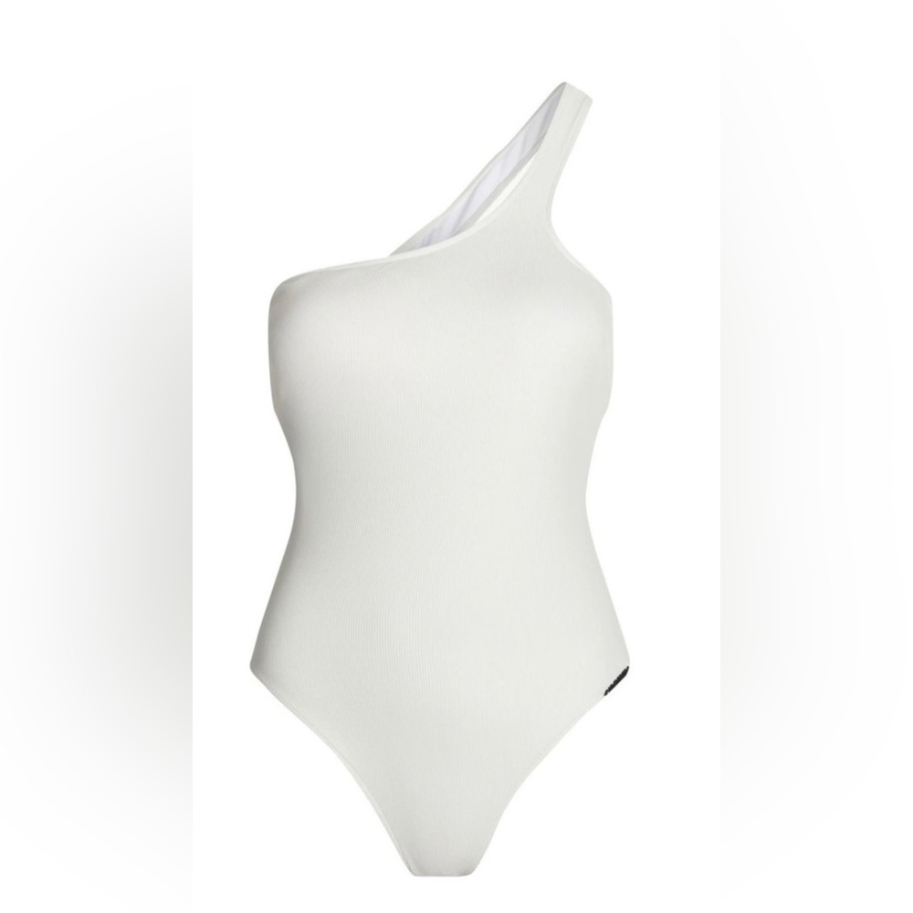 Host pick 🌟CALVIN KLEIN - Core Essentials One Shoulder One Piece Swimsuit - Picture 3 of 6